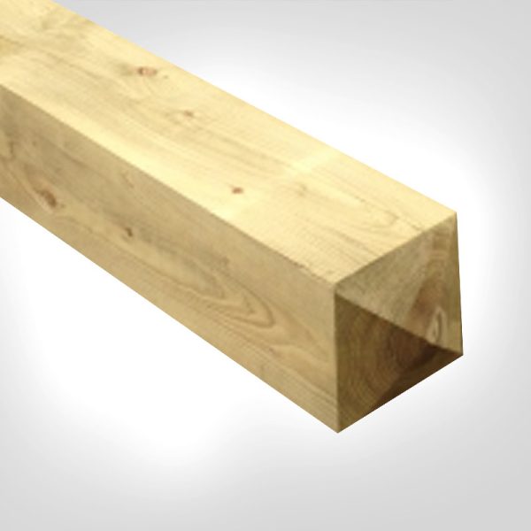 6" x 6" Pyramid top wooden gate post